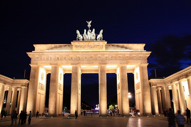 O portão de Brandemburgo.