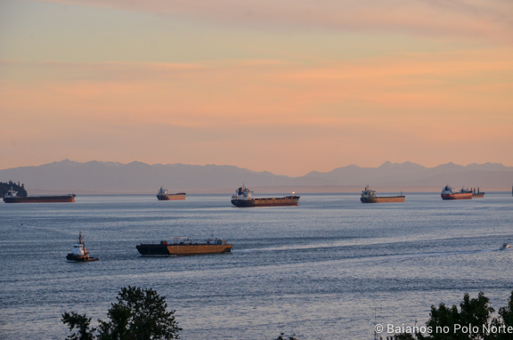 Pôr do sol em Vancouver